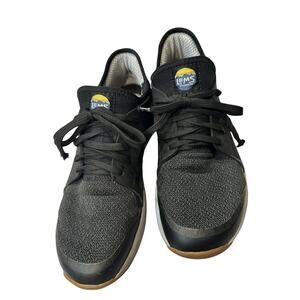 Lems Mesa Men 9.5 Minimalist Trail Shoes Black Wide Toe Barefoot Hiking Sneaker